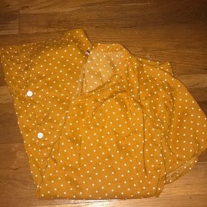 Orange Button up shirt
